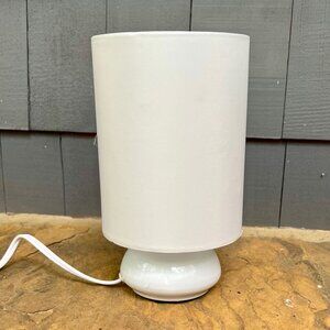 Mini Touch Table Lamp with Fabric Shades, 4-Settings, NEW